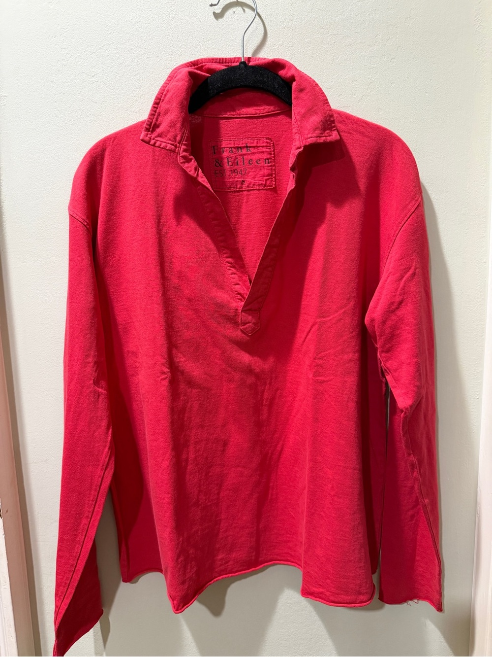 Frank & Eileen Red Patrick Henley Pullover